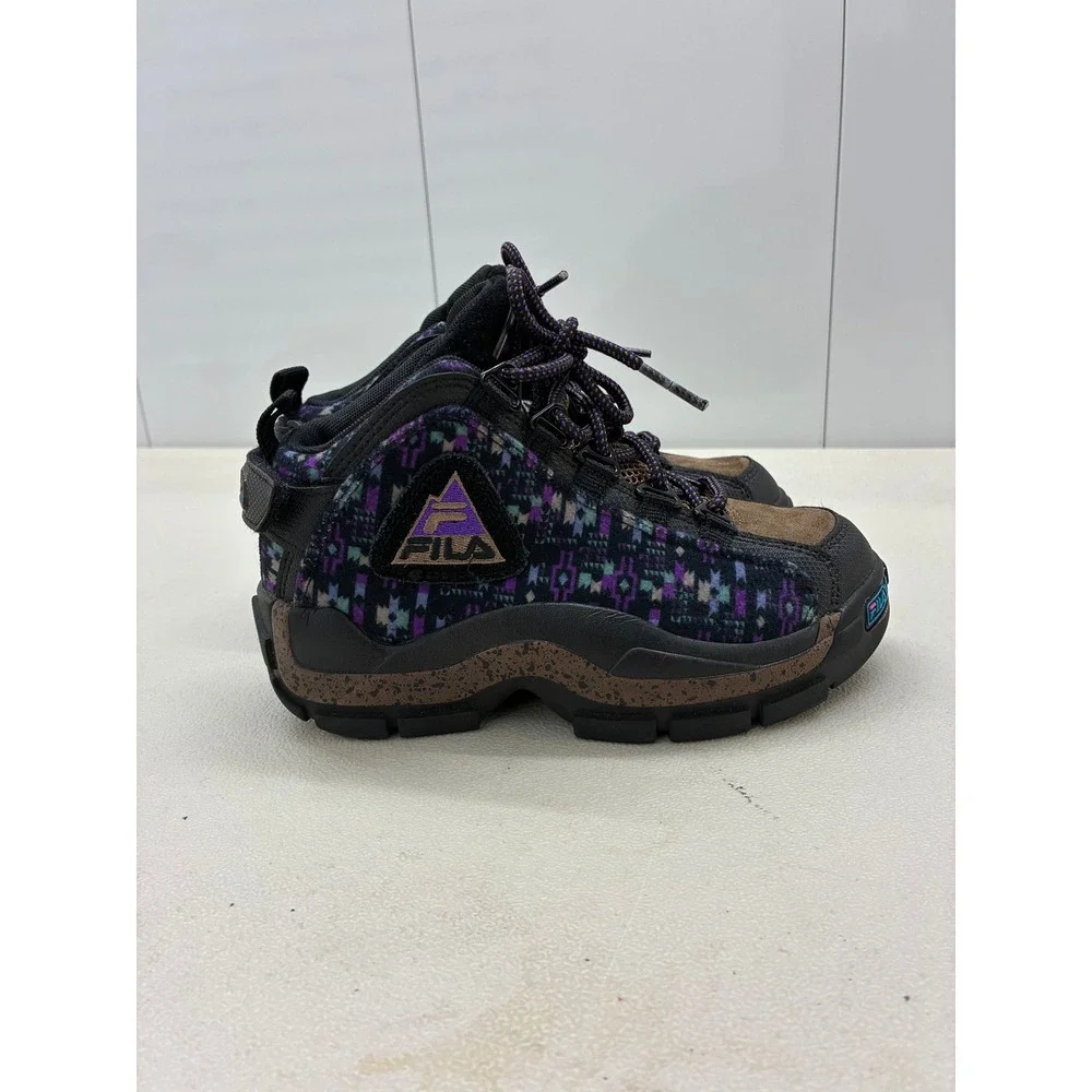 Fila Grant Hill 2 Kids Sneakers Multicolor Tapestry Brown Suede 3BM01382-972